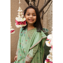 Load image into Gallery viewer, Sage Green Angrakha 3 Piece (0-7 years)