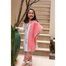 Load image into Gallery viewer, Coral Pink Kurta and Trouser 3 Piece (0-7 years)