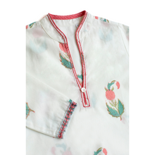 Load image into Gallery viewer, Coral Pink Kurta and Trouser 3 Piece (0-7 years)