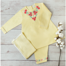 Load image into Gallery viewer, Buttercup Yellow 3 Piece Shalwar Kameez (6m-3yrs)