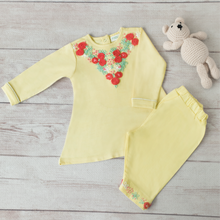 Load image into Gallery viewer, Buttercup Yellow Shalwar Kameez (0-6m)