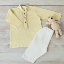 Load image into Gallery viewer, Dandelion Yellow Kurta Pajama (0-6m)
