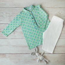Load image into Gallery viewer, Pistachio Green Kurta Pajama (0-6m)