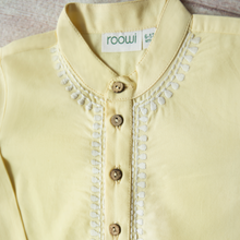Load image into Gallery viewer, Dandelion Yellow Kurta Pajama (6m-3yrs)