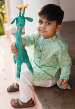 Load image into Gallery viewer, Pistachio Green Kurta Pajama (6m-3yrs)