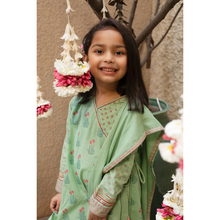 Load image into Gallery viewer, Sage Green Angrakha 3 Piece (0-7 years)
