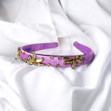 Load image into Gallery viewer, Silk Thread Headband in Lilac
