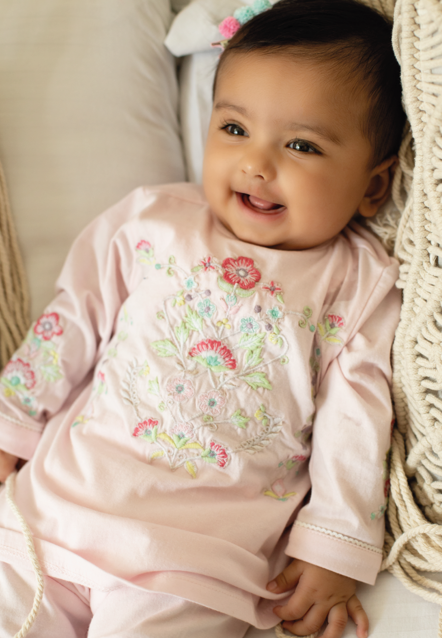 Blossom Pink Shalwar Kameez 0 6m